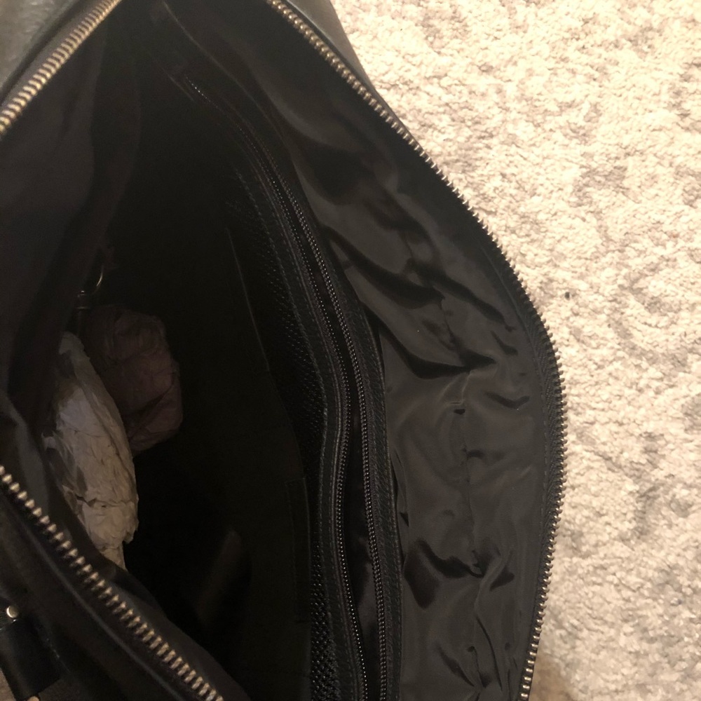 Cole haan Mens attaché leather black bag - Picture 3 of 6